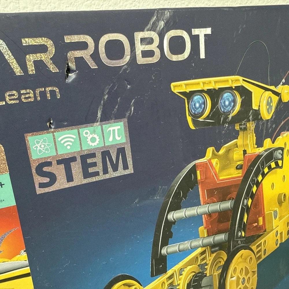 Solar Robot 12-in-1 STEM Educational Toy Kit Solar Powered Build and Learn *FLAW